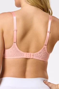 Pink Nude Lace Wire- Free Bra Set
