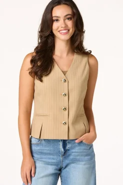 Pinstripe Vest