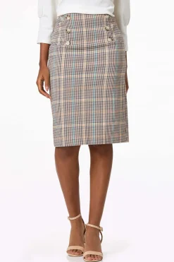 Plaid Pencil Skirt