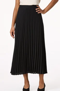 Pleated Chiffon Maxi Skirt