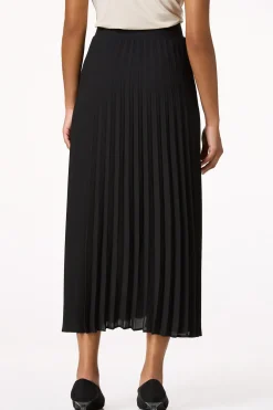 Pleated Chiffon Maxi Skirt