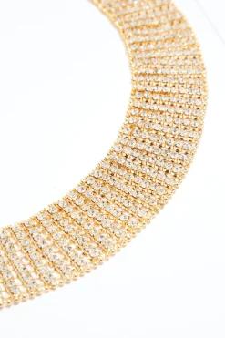 Plus Size Gold Rhinestone Belt