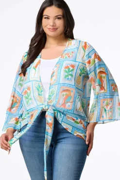 Plus Size Parrots In Paradise Kimono