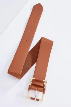 Plus Size Square Buckle Stretch Belt