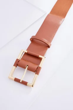 Plus Size Square Buckle Stretch Belt