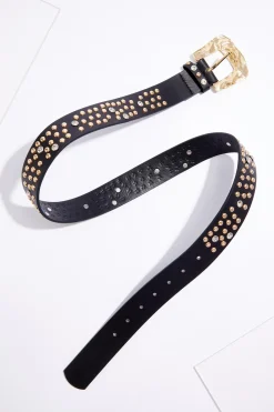 Plus Size Stone Stud Pant Belt