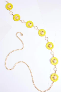 Plus Size Sunflower Chain Belt