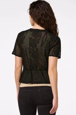 Pointelle Knit Cardigan