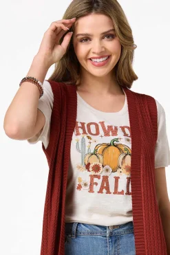 Pointelle Sweater Vest