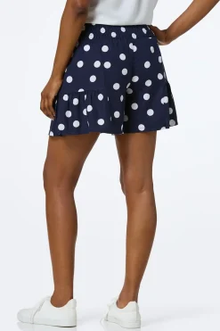 Polka Dot Linen Shorts