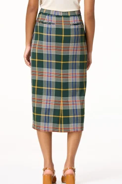 Preppy Plaid Pencil Skirt