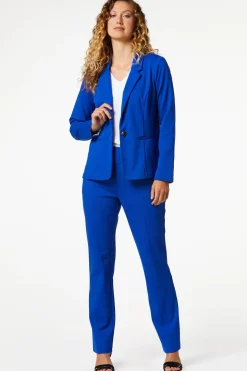 Printed Cuff Ponte Blazer