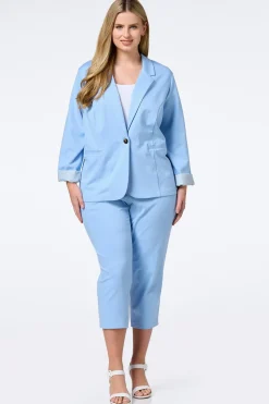 Printed Cuff Ponte Blazer