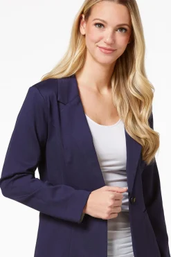 Printed Cuff Ponte Blazer