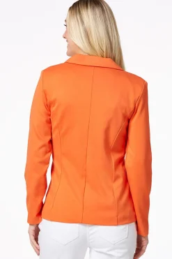 Printed Cuff Ponte Blazer