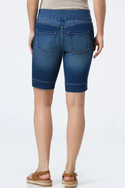 Pull- On Denim Shorts