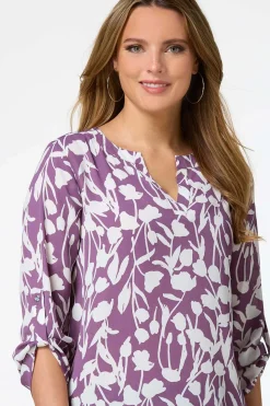 Purple Floral Tunic