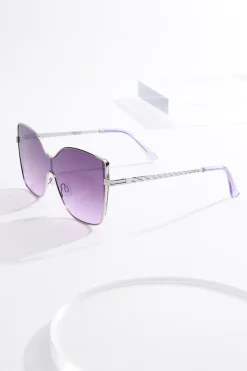 Purple Lens Metal Sunglasses