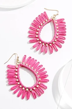 Raffia Radiating Earrings