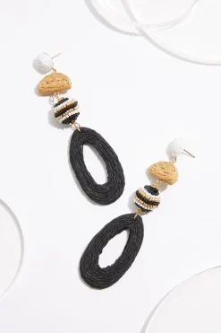 Raffia Tiered Earrings