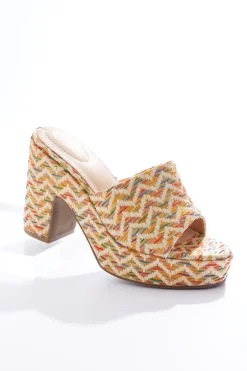 Raffia Wrapped Platform Sandals