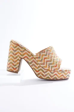 Raffia Wrapped Platform Sandals