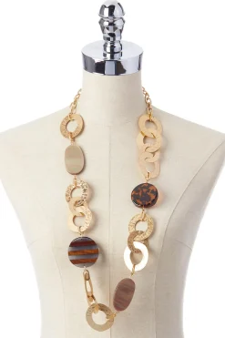 Resin Linked Long Necklace