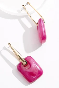 Resin Rectangle Earrings