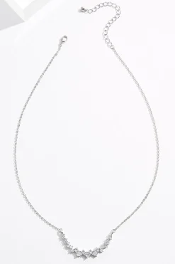 Rhinestone Arch Short Necklace
