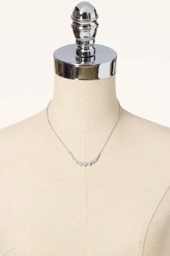 Rhinestone Arch Short Necklace