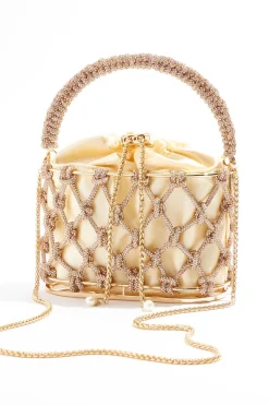 Rhinestone Caged Mini Bag