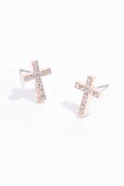 Rhinestone Cross Pendant Necklace