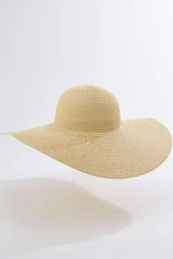 Rhinestone Embellished Floppy Hat