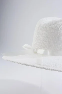 Rhinestone Embellished Panama Hat