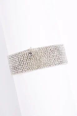 Rhinestone Row Stretch Bracelet Set