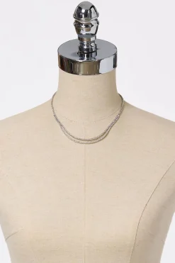 Rhinestone Short Necklace Set