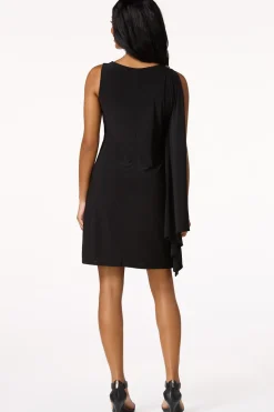 Rhinestone Shoulder Swing Dress
