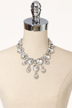 Rhinestone Statement Necklace Set
