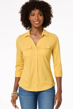 Ribbed Inset Shirt