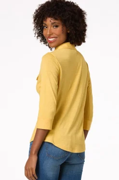 Ribbed Inset Shirt