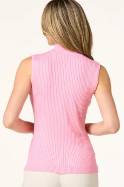 Ribbed Mock Neck Sweater