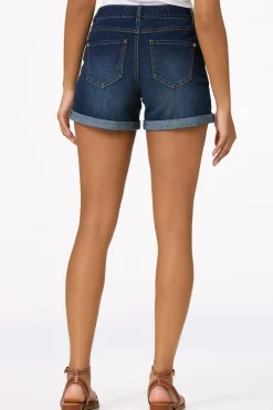 Rolled Denim Shorts