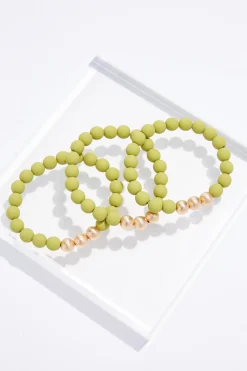 Rubber Ball Stretch Bracelet Set