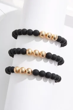 Rubber Ball Stretch Bracelet Set