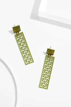 Rubber Filigree Post Earrings