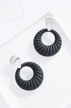 Rubber Texture Clip- On Earrings