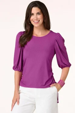 Ruched Side Tie Top