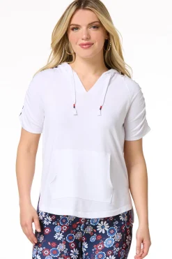 Ruched Sleeve Hoodie