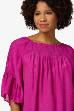 Ruffled Bell Sleeve Top