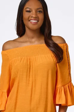 Ruffled Bell Sleeve Top
